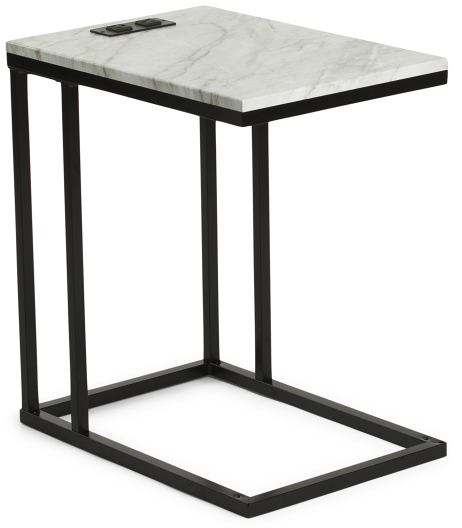 Norwich Marble Top C Table w/ Power
