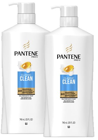 2-Pack Pantene Pro-V Classic Clean 2In1 Shampoo & Conditioner