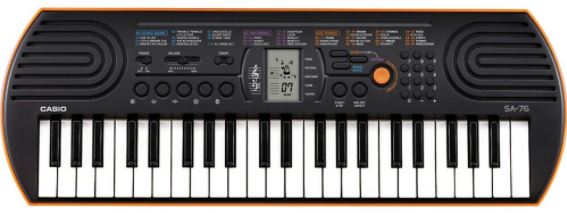 Casio 44-Key 100-Tone Mini Keyboard w/Built-In Speakers