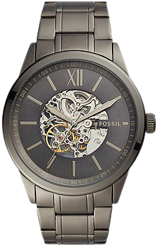 Fossil Men's Flynn Automatic Gunmetal Stainless Steel Watch