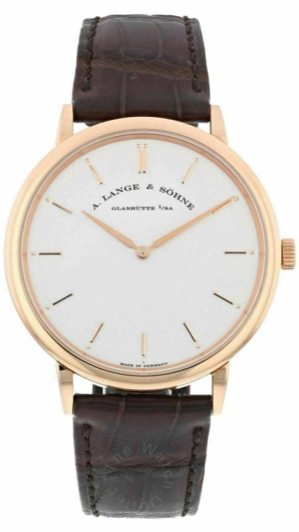 A. Lange & Sohne Saxonia 18k Rose Gold Men's Watch