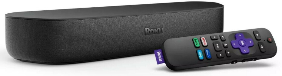 Roku Streambar Stereo Soundbar w/ Built-In 4K Streaming Media Player
