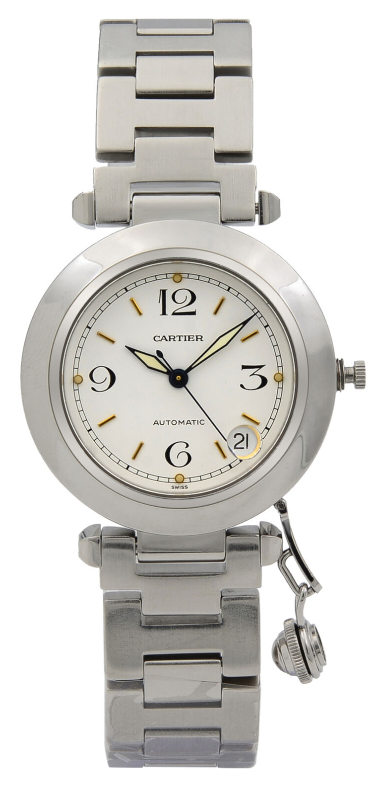 Cartier Pasha 35mm Stainless Steel Automatic Midsize Watch