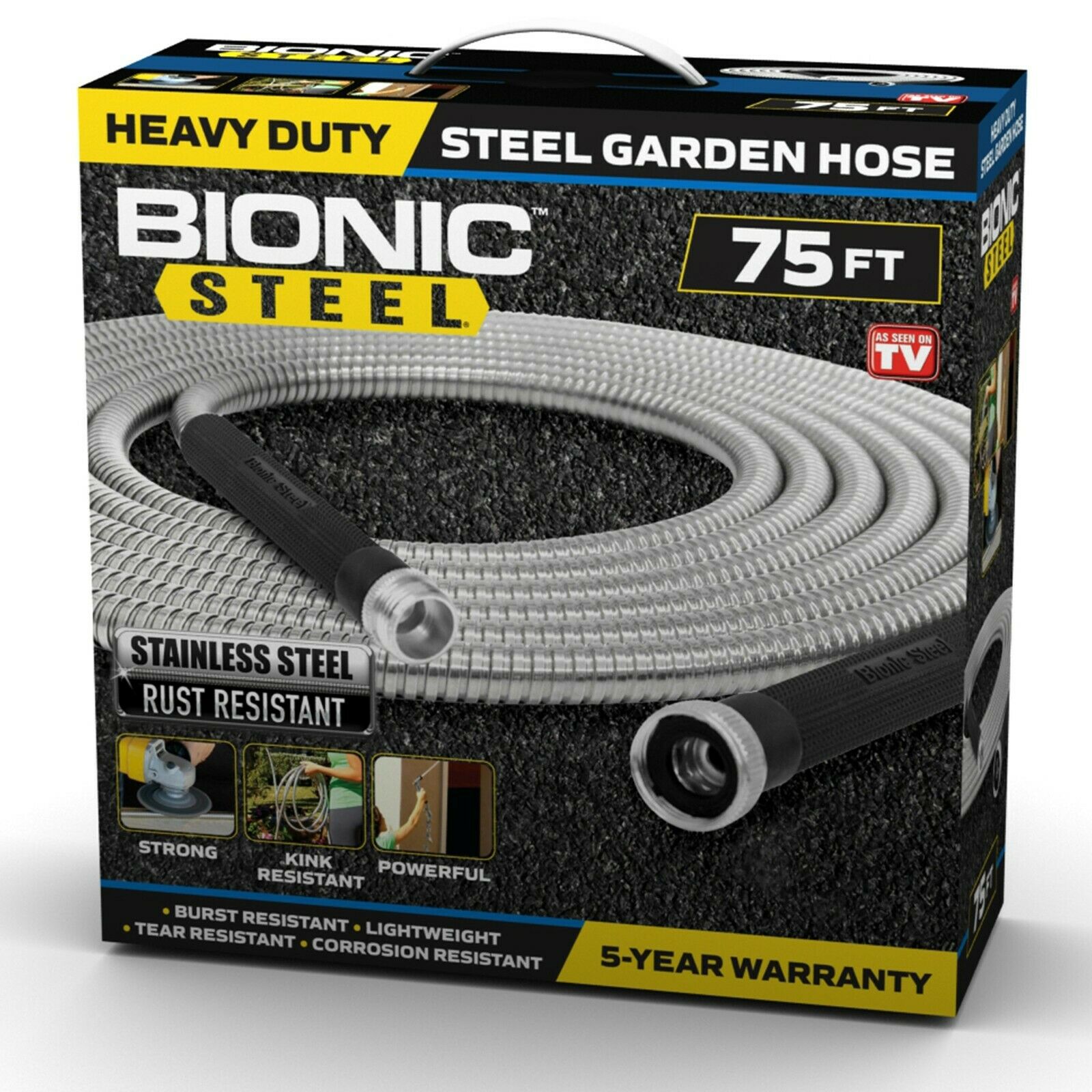 Bionic 75' Steel Garden Hose